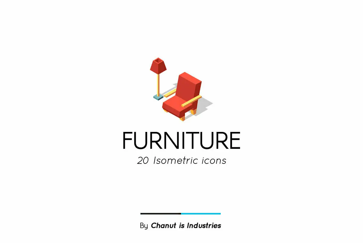 Furniture Isometric Premium Icon Pack