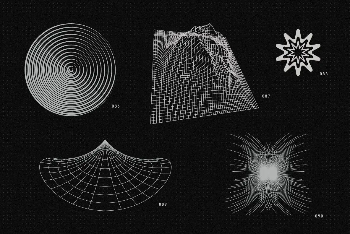 200 Vector Shapes Graphics - YouWorkForThem