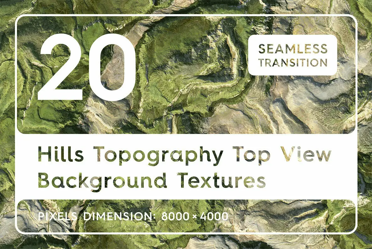 20 Hills Topography Top View Background Textures