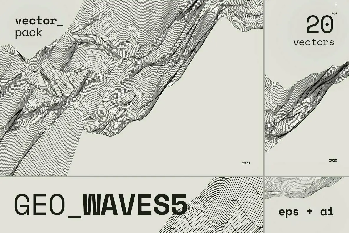 GEO_WAVES5 Vector Pack