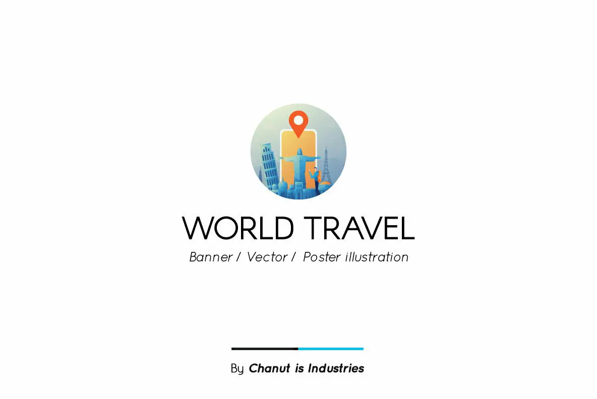 World Travel Premium Illustration pack