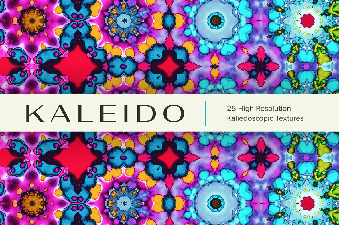Kaleido – 25 High Resolution Kaleidoscopic Textures