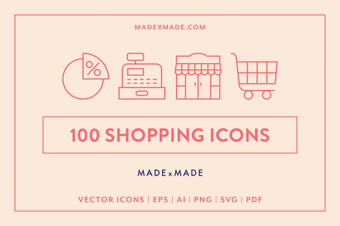 Line Icons – Shopping