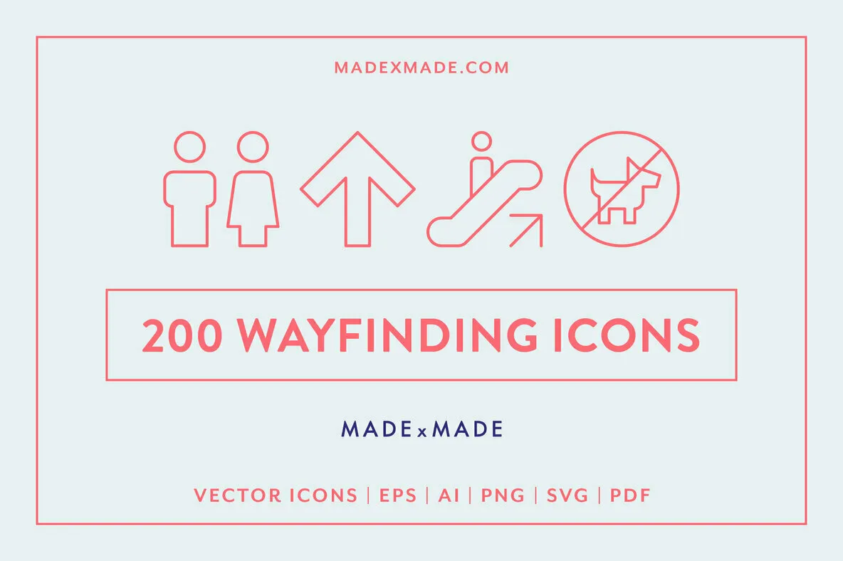 Line Icons – Wayfinding