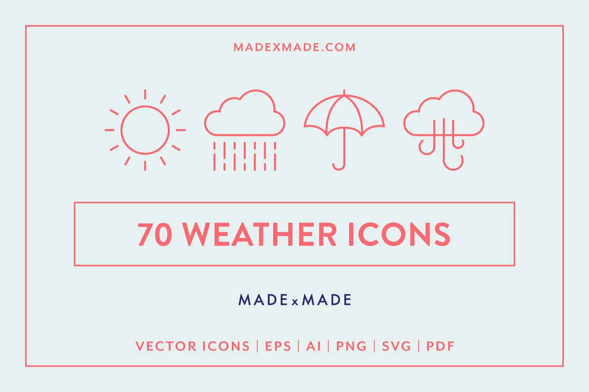 Line Icons – Weather