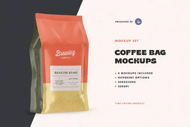 Coffee Bag Mockup Set