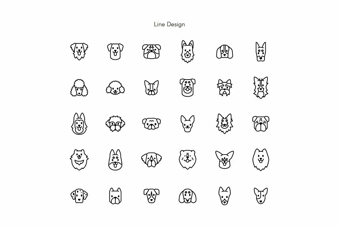 Dog Breed Premium Icon pack Graphics - YouWorkForThem