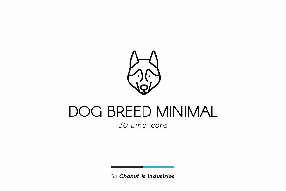 Dog Breed Minimal Premium Icon pack