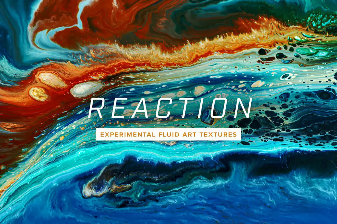 Reaction – 8K Experimental Fluid Art Textures