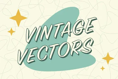 Vintage Mid Century Vector Set