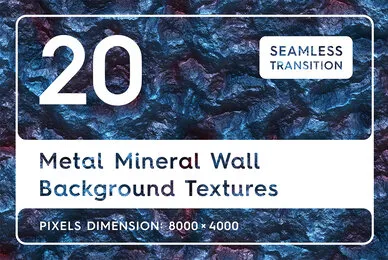20 Metal Mineral Wall Background Textures