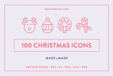 Line Icons     Christmas