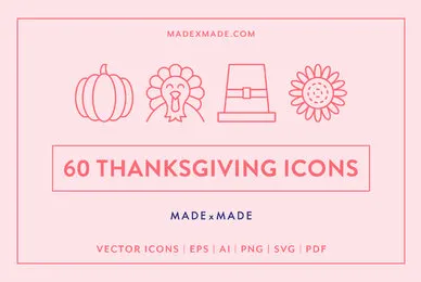 Line Icons     Thanksgiving