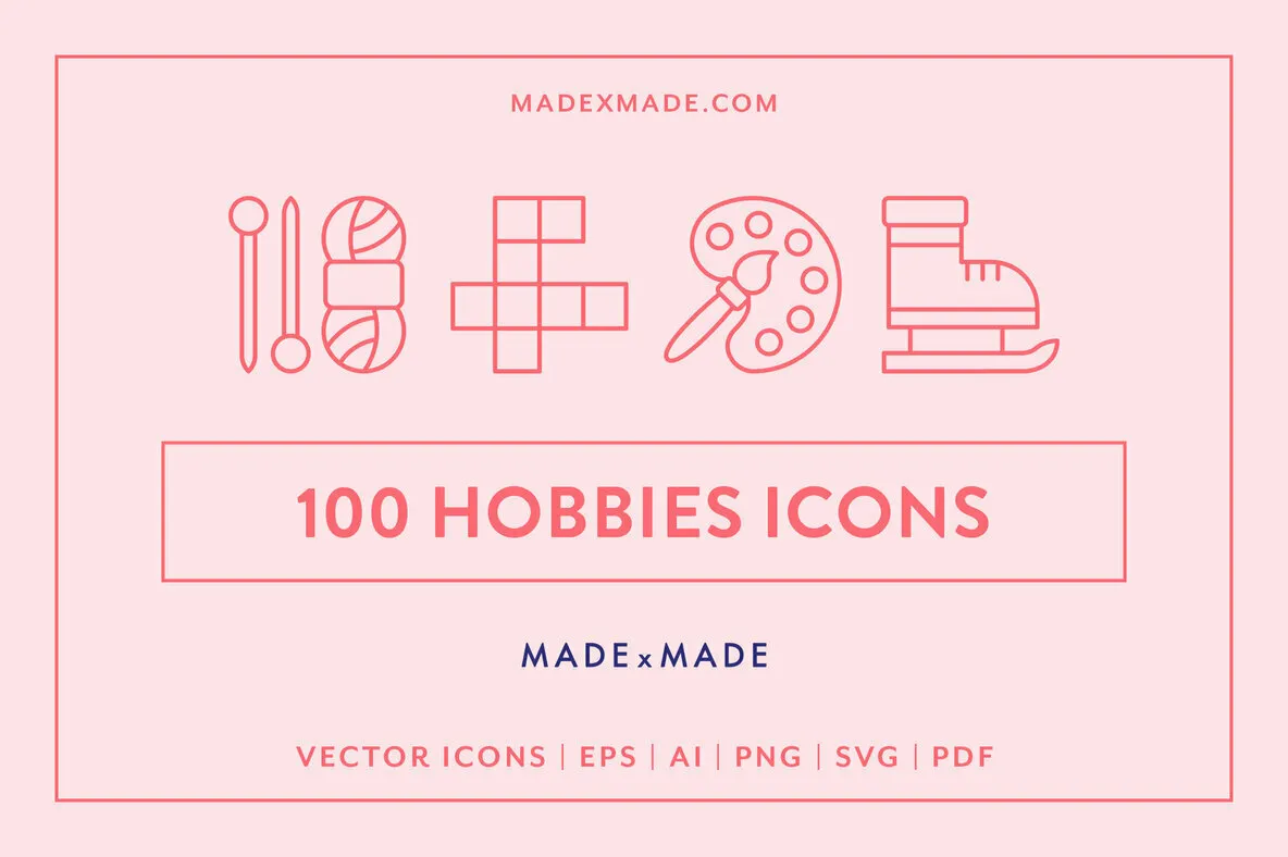 Line Icons – Hobbies