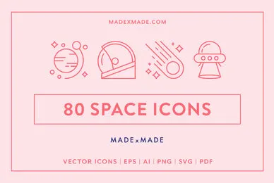 Line Icons     Space