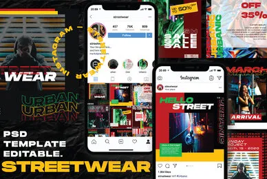 Streetwear   Instagram Template