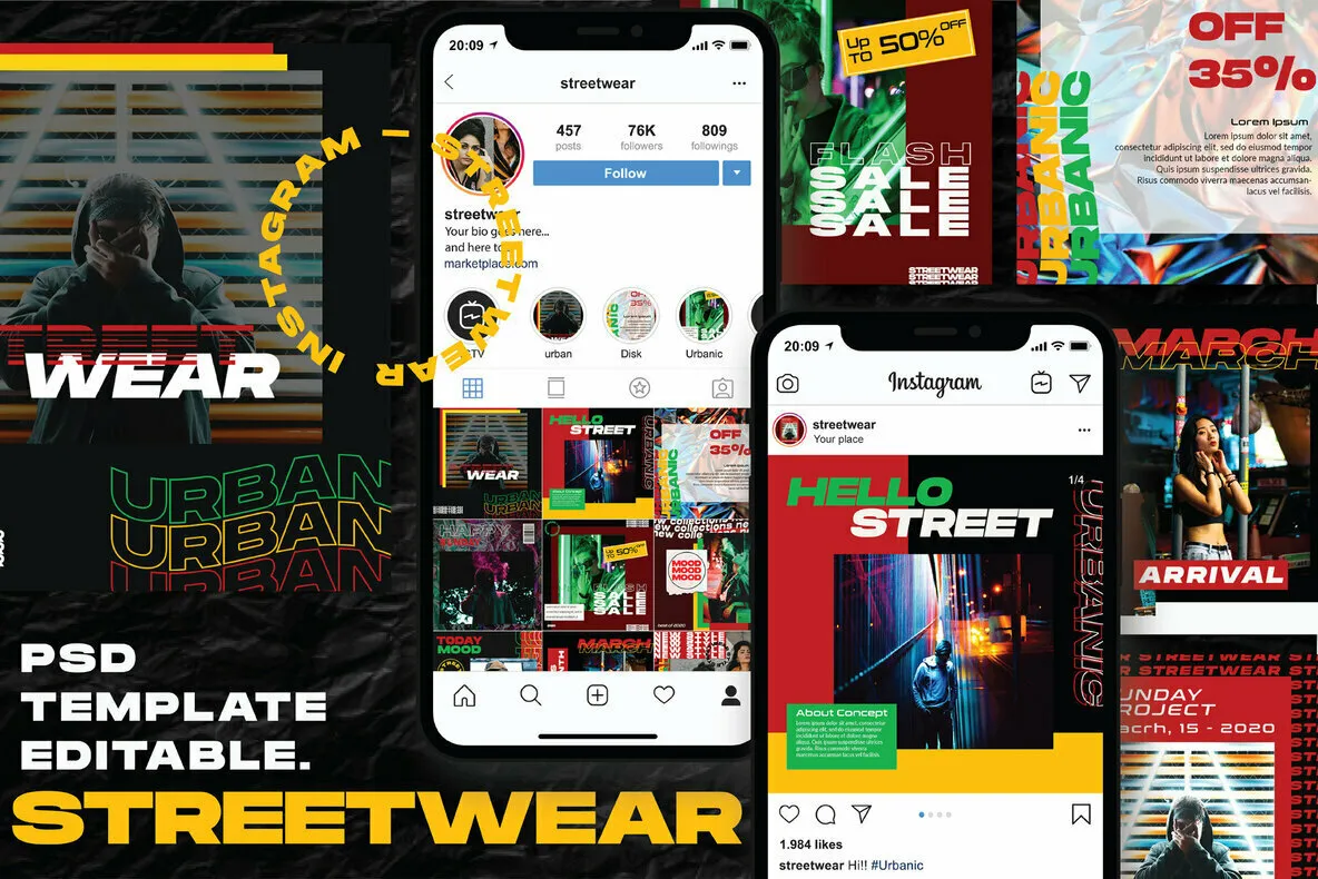 Streetwear - Instagram Template