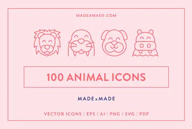 Line Icons     Animals