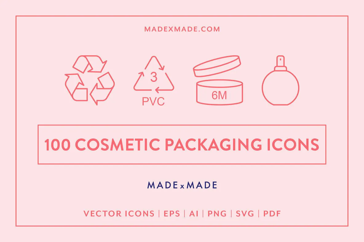 Line Icons – Cosmetic Packaging