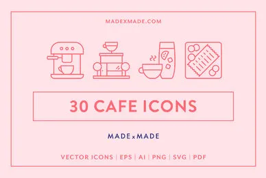 Line Icons     Cafe