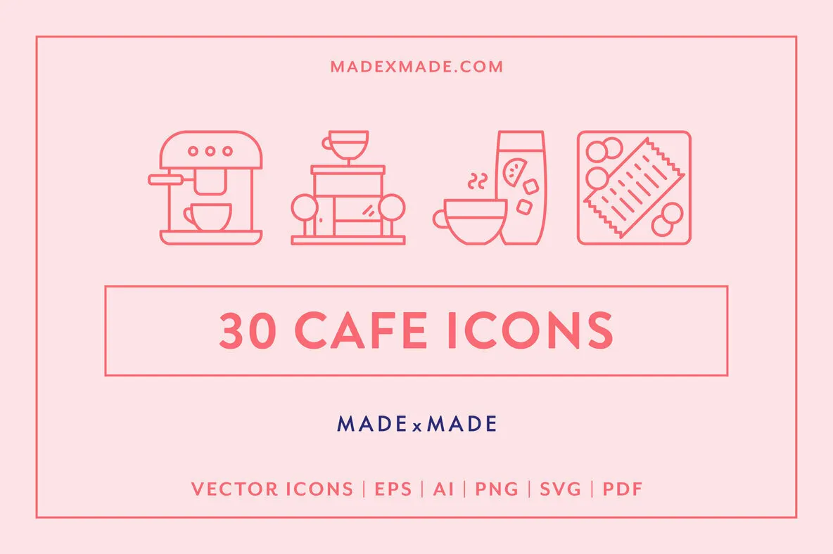 Line Icons – Cafe