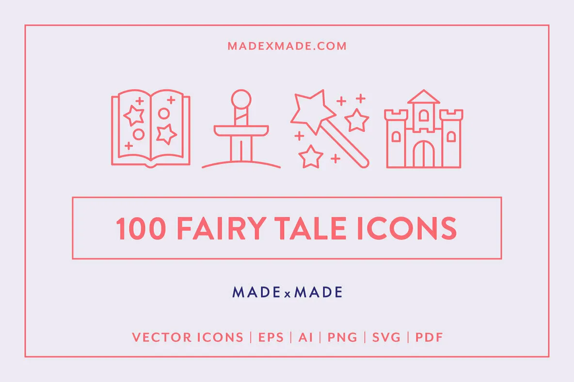 Line Icons – Fairy Tale