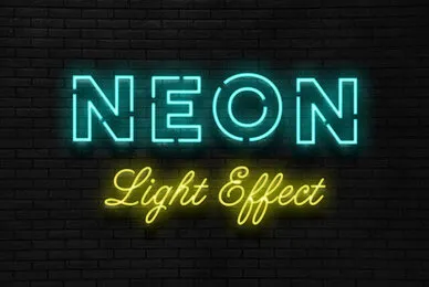 Neon Layer Styles for Photoshop