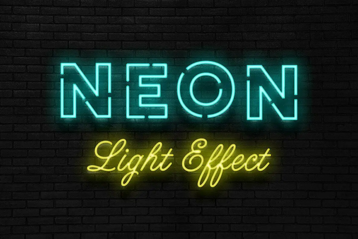 Neon Layer Styles for Photoshop