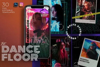 Dance Floor Instagram Post Stories