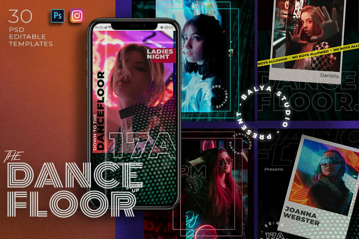 Dance Floor Instagram Post Stories