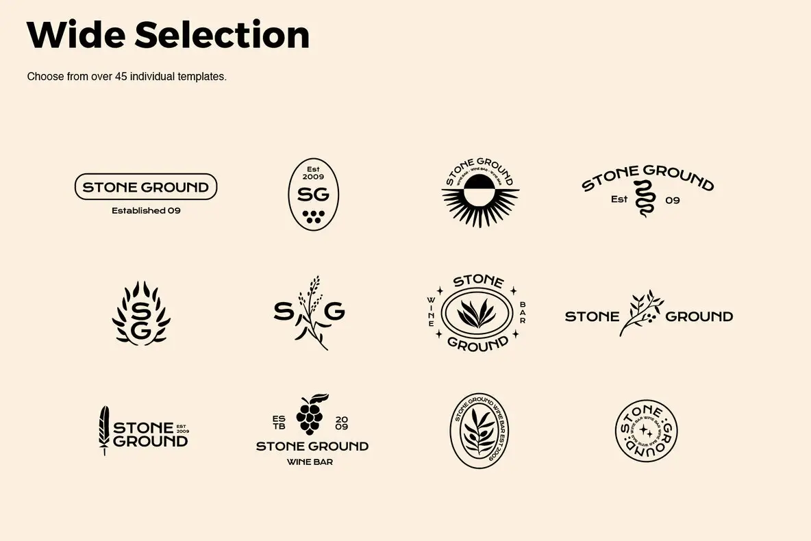 Hand Drawn Logo Templates Graphics - YouWorkForThem