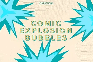 Comic Explosion Bubbles