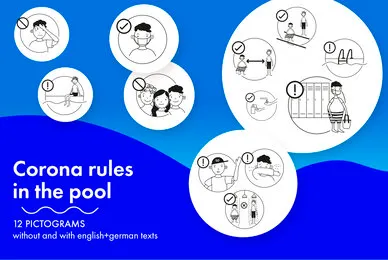Corona rules in the pool