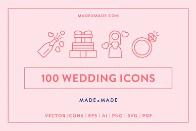 Wedding Line Icons