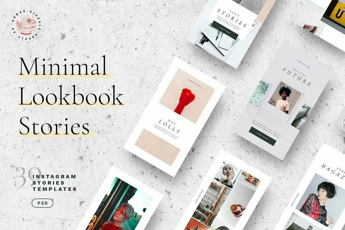 Minimal Lookbook - Instagram Stories Templates