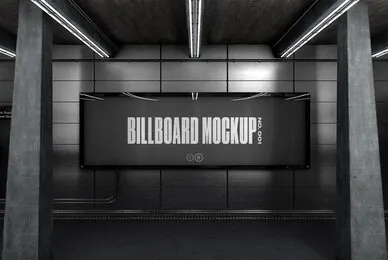 Subway Billboard Mockup   No  001