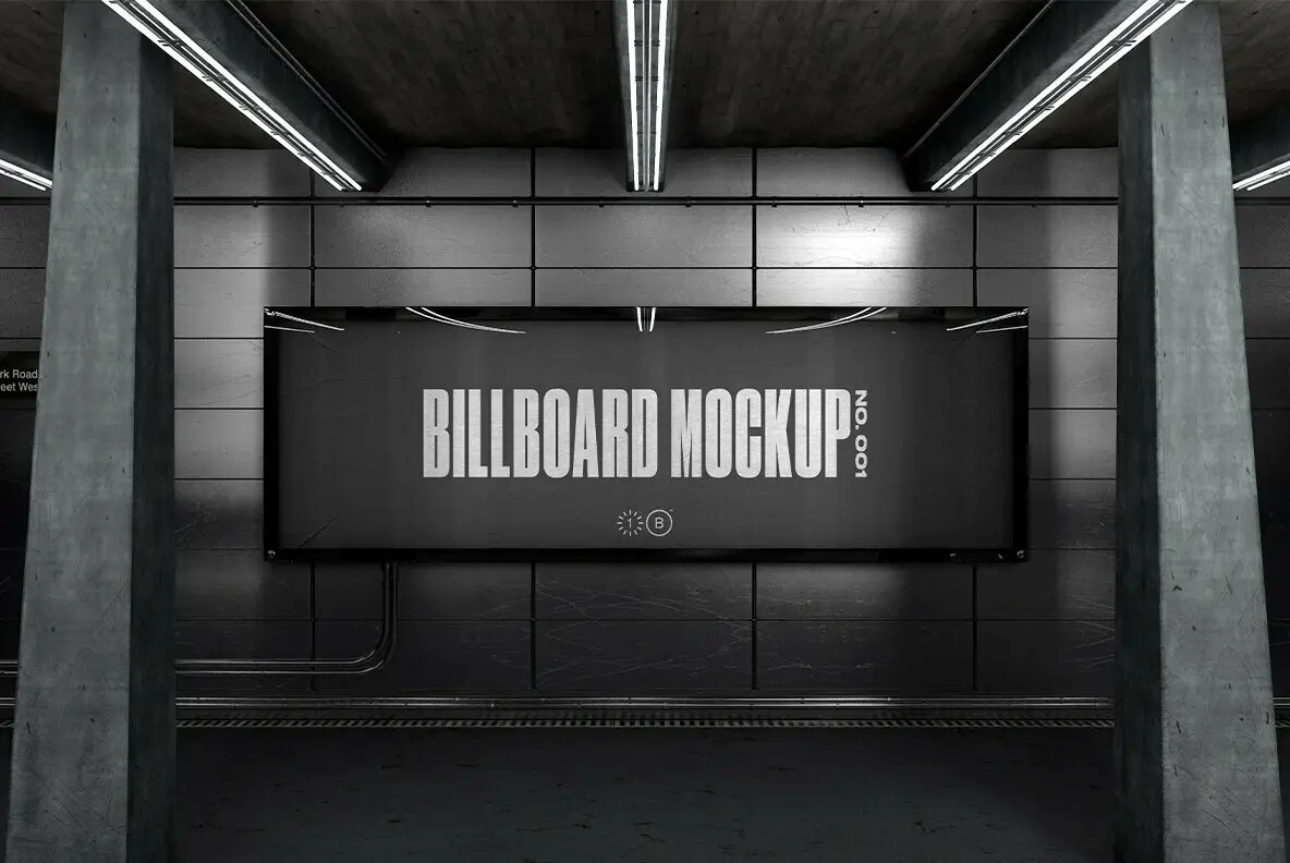 Subway Billboard Mockup - No. 001