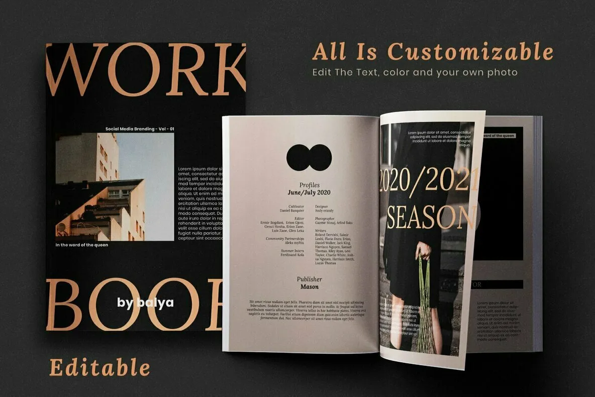 Workbook - Magazine Template