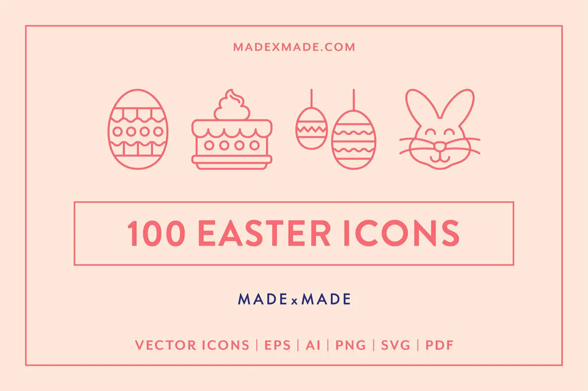 Easter Line Icons