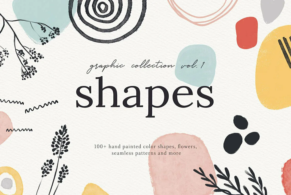 Abstract Shapes Print Graphics Vol.1