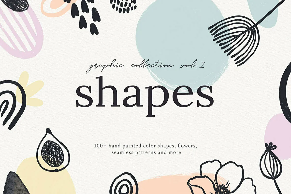 Abstract Shapes Print Graphics Vol.2