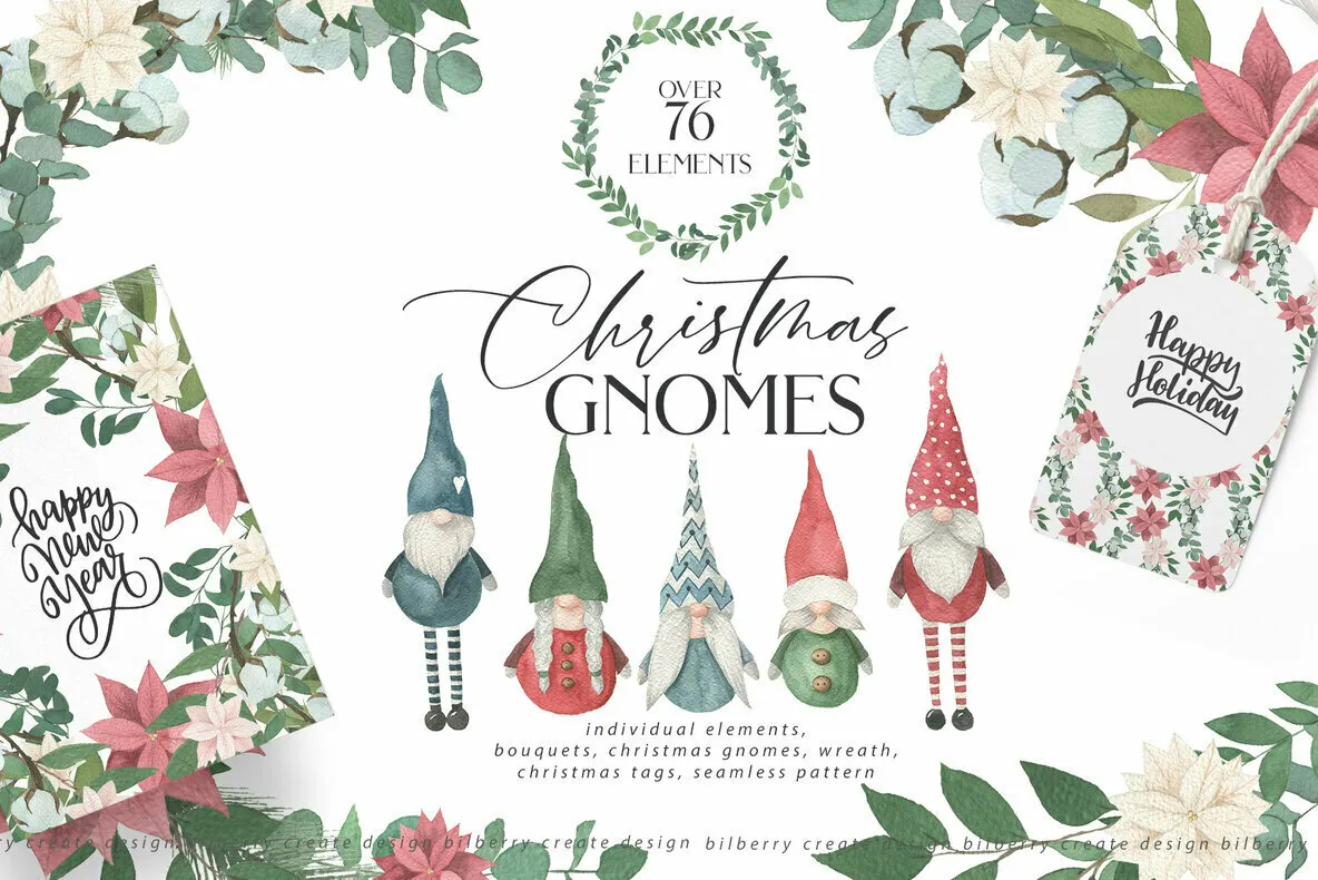 Christmas Gnomes Art Set