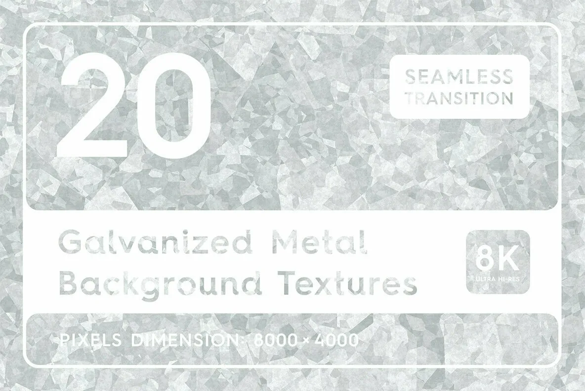 20 Galvanized Metal Background Textures