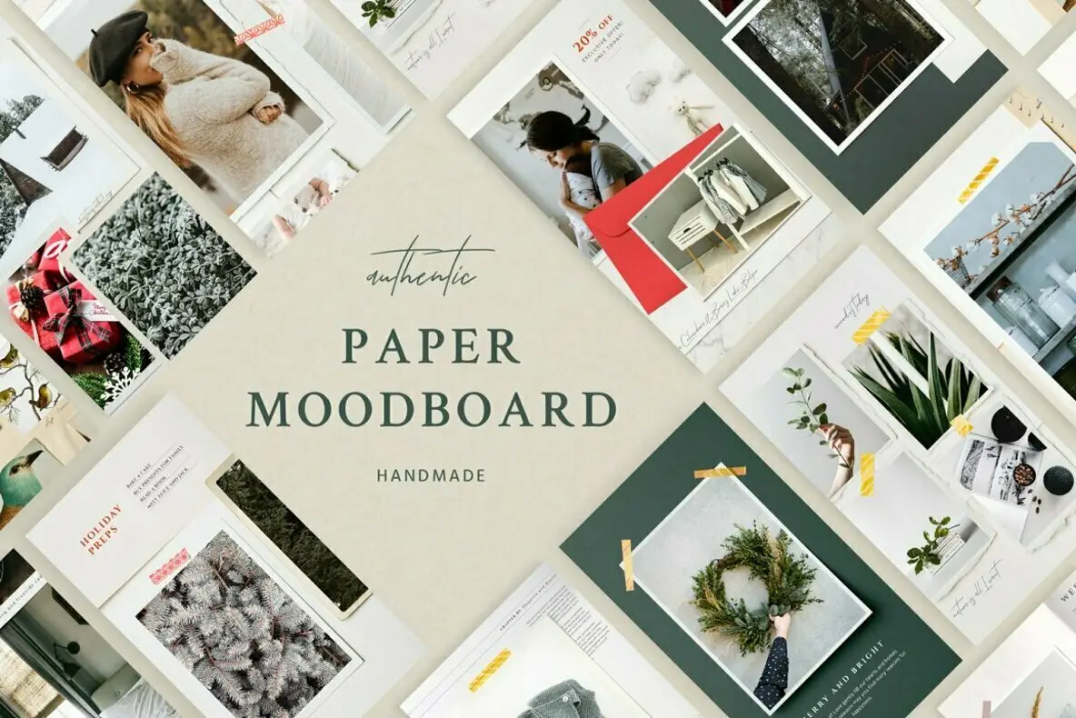 Paper Moodboard - Social Kit