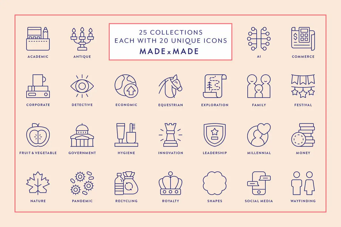 Mega Line Icon Mega Bundle Line Icons Vol 6 Graphics - YouWorkForThem