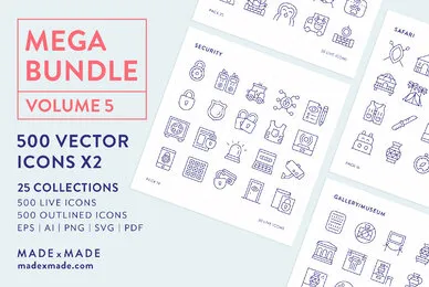 Mega Bundle Line Icons Vol 5