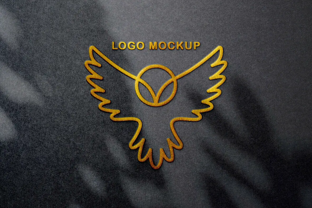 Foil Embossing Logo Mockups