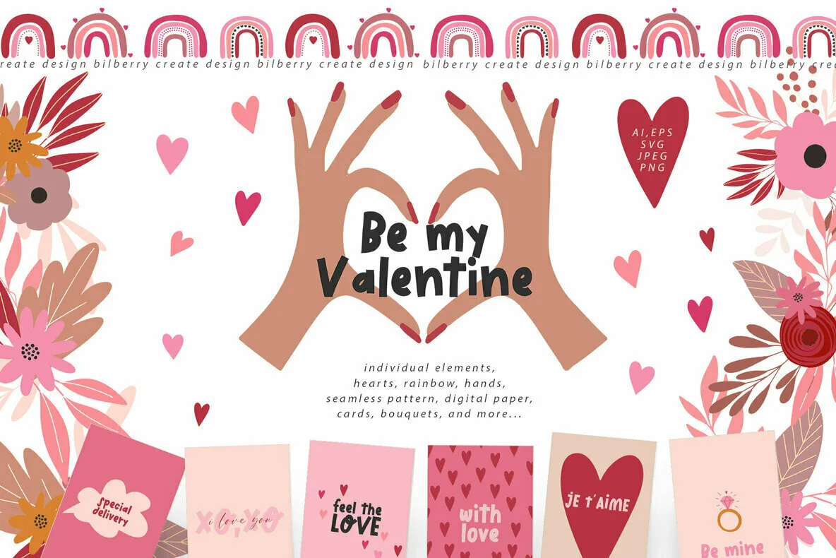 Be My Valentine Art Set