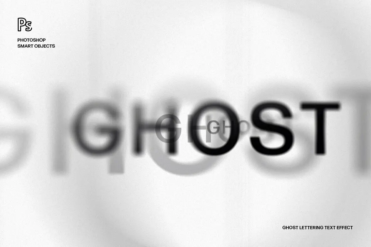 Ghost Lettering Text Effect