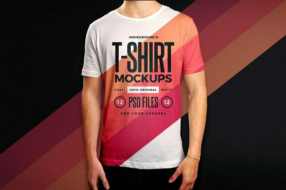 Men T-Shirt Mockups Graphics - YouWorkForThem